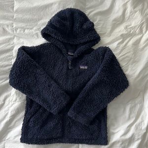 Patagonia Navy Sherpa Bear Zip Up